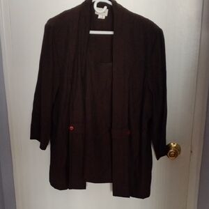 Vintage Pit To Pit 24.Brown Blazers & Suit Jackets with Structured Silhouettes